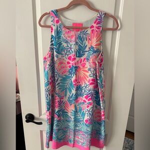Lilly Pulitzer Pink and Blue Floral Dress
